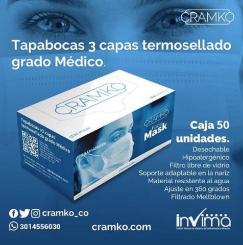Thermosealed three-layer Face Mask Image