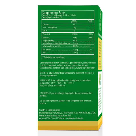 Immune system boost, cough, cold, flu, throat syrup 8.1 fl oz (240ml) Image
