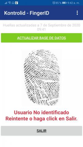 Kontrol ID - FingerID Image