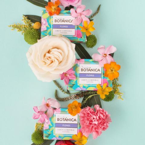 Flowers Natural Soap Bar Image