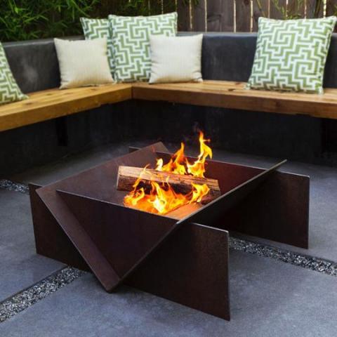 Fire pit for wood use Image