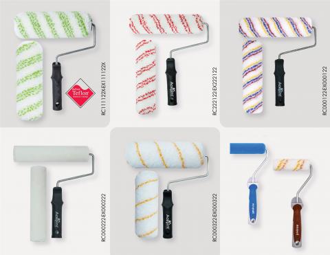 Paint brushes and paint rollers Image