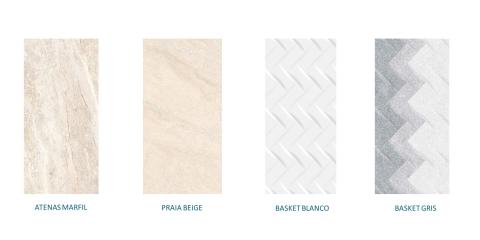 Bathroom floor and wall tiles Image