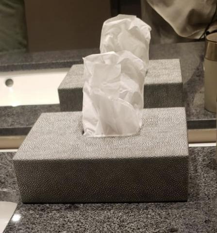 Tissue box cover or paper towels Image