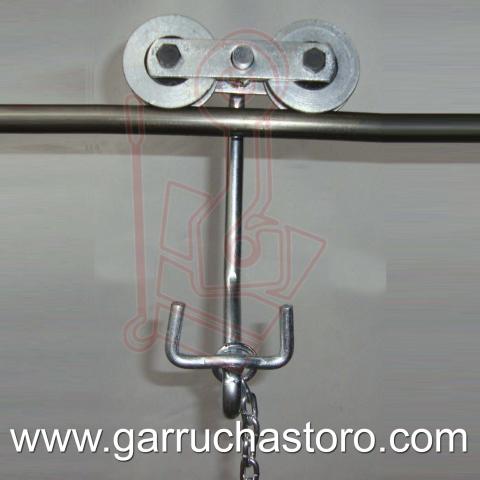 Garruchas y sistemas de cable vía
