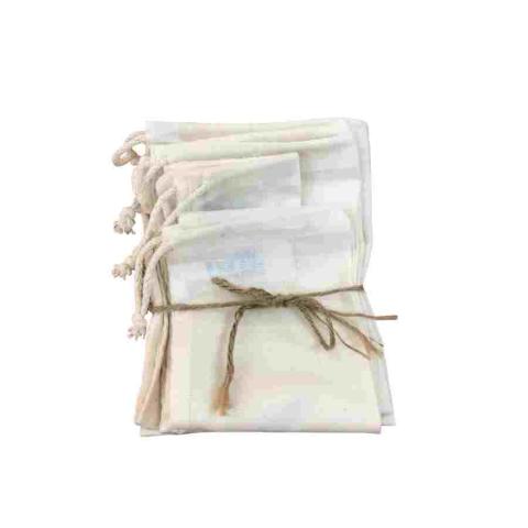 Muselin grocery shopping produce bags Image