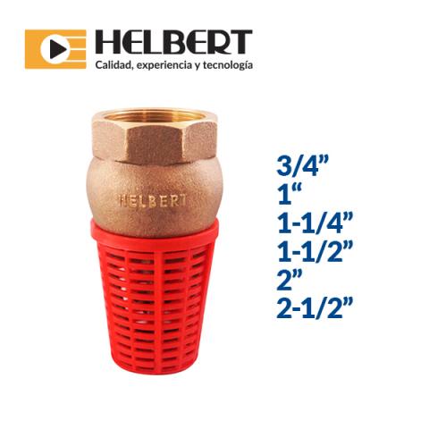 Bronze foot valve with lastic strainer Image