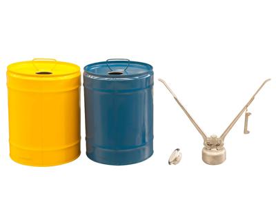 5 GALLON STEEL PAIL, CLOSED HEAD, FLEXSPOUT OPENING Image