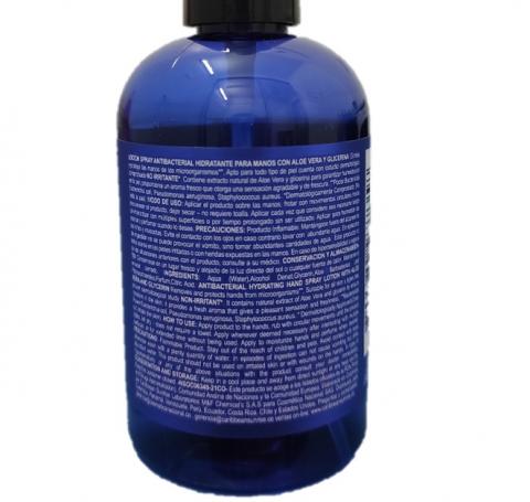 ANTIBACTERIAL HYDRATING HAND SPRAY LOTION WITH ALOE VERA AND GLYCERIN Image