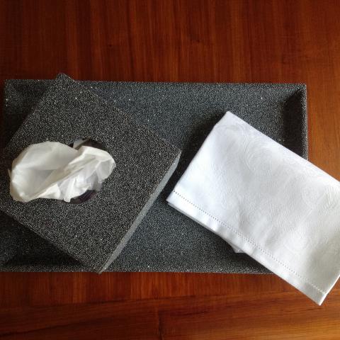 Tissue box cover or paper towels Image