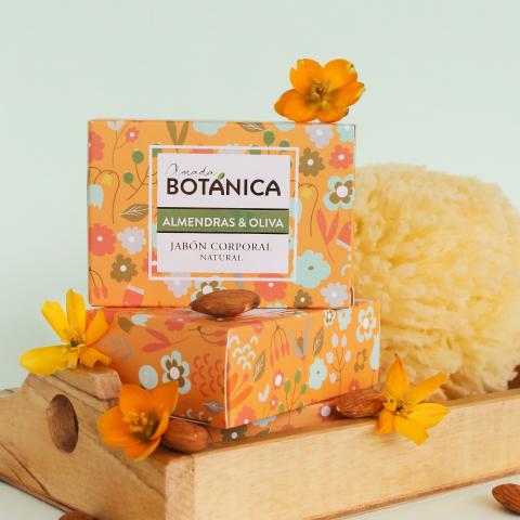 Almond & Olive Natural Soap Bar Image