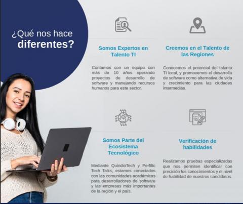 Specialized research for human talent for TICS technologies. Image