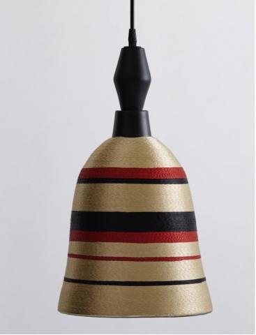 Pendant Lamps, Glass and threads Image