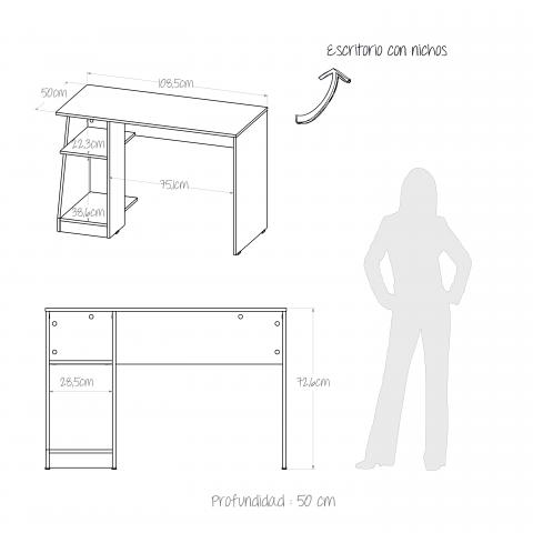 DESK + LIBRARY RAGNAR Image