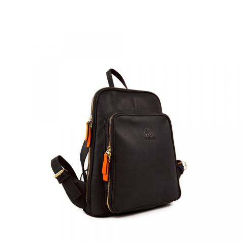 Backpack Purse for Women | GENUINE COLOMBIAN LEATHER | Available in Black, Brown and Tan | Real Leather Backpack Purse Image