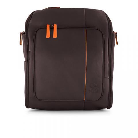 Genuine Leather Backpack for school, office, travel or a rapidly growing use among Dads as the Perfect Diaper Bag for Men Image