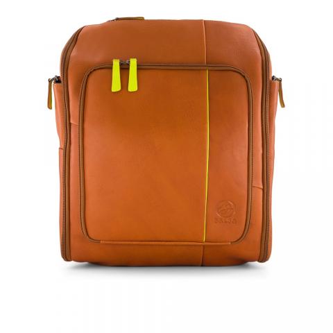 Genuine Leather Backpack for school, office, travel or a rapidly growing use among Dads as the Perfect Diaper Bag for Men Image