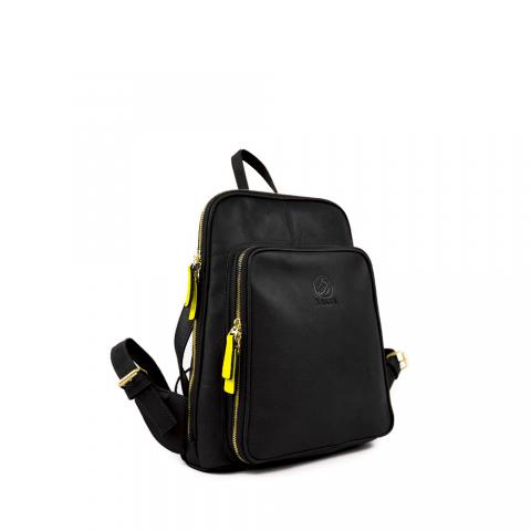 Backpack Purse for Women | GENUINE COLOMBIAN LEATHER | Available in Black, Brown and Tan | Real Leather Backpack Purse Image