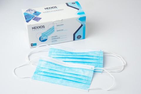 DISPOSABLE RESPIRATORY MASKS (HEAT SEALED MASKS WITH ULTRASOUND AND TRIPLE LAYER WITH FILTER) Image