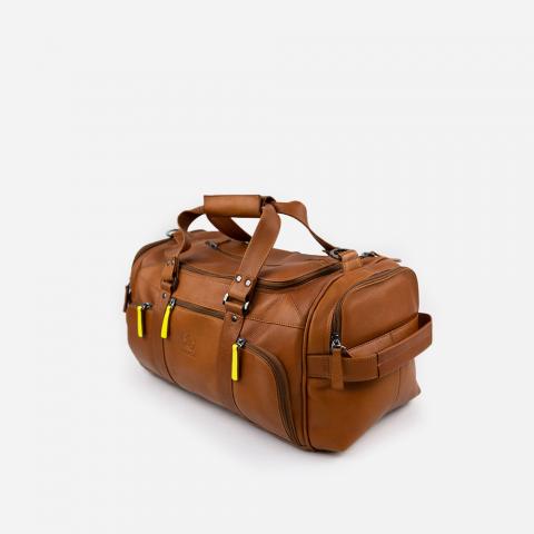 GENUINE COLOMBIAN LEATHER | Perfect Carry-on or Gym Bag in Brown, Black, or Tan Image