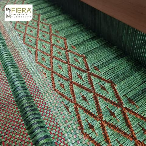 100% handmade fique rug Image
