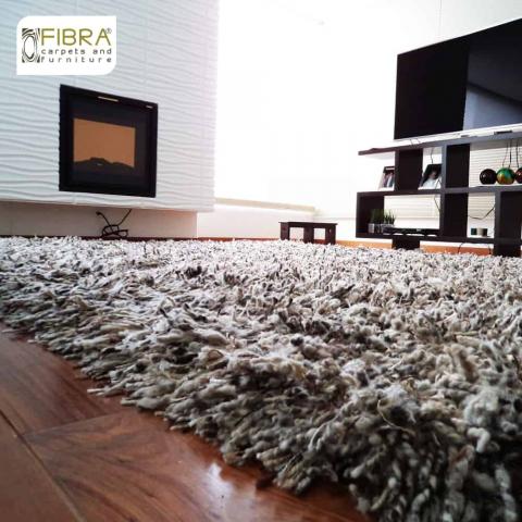 100% handmade virgin wool rug Image
