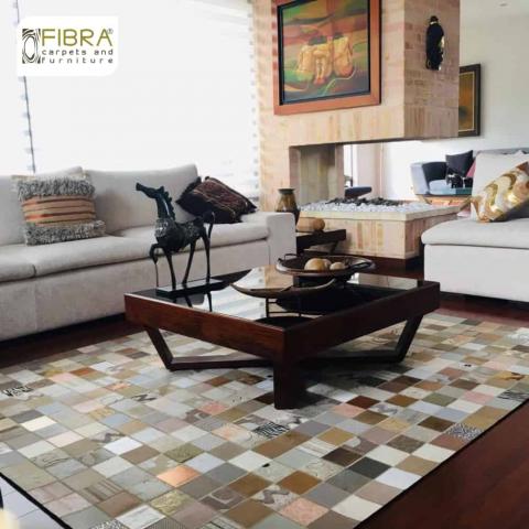 100% handmade leather mat Image