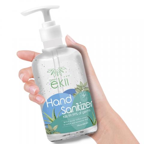 Moisturizing hand sanitizer with aloe vera 8.12 fl oz (240ml) Image