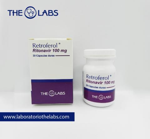 Retroferol ritonavir 100mg cj * 30 capsules Image