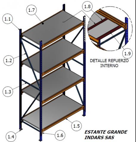 SEMI HEAVY MODULAR SHELF Image