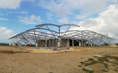 Steel structure building Image