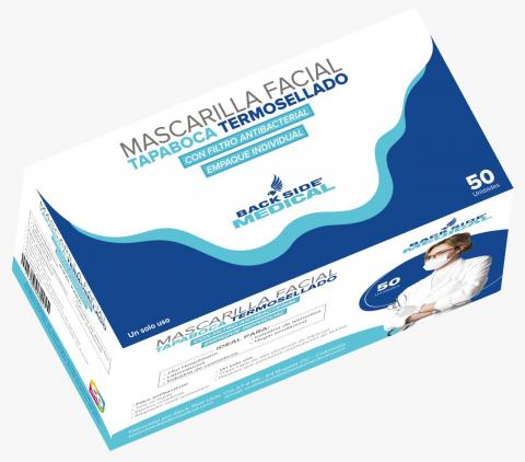 FACE MASK HEAT SEAL SURGICAL Image