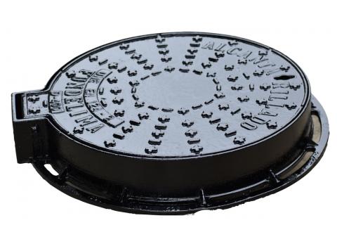 Ductile iron Manhole frame solid lid Image