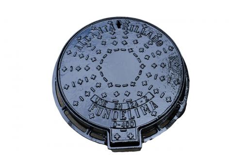 Ductile iron Manhole frame solid lid Image
