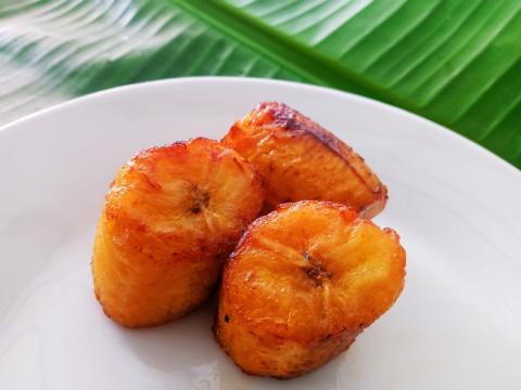 IQF Precooked ripe plantain round Image