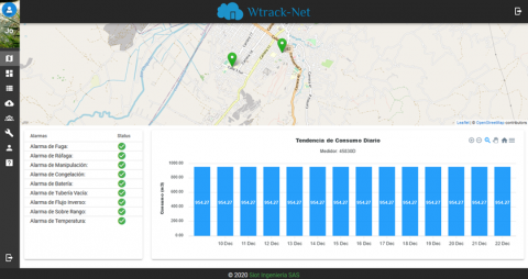 Wtrack-Net: Remote reading platform for public services Image