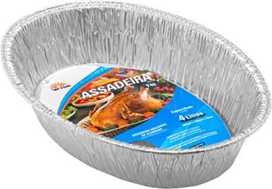 oval baking foil pan D40 Image