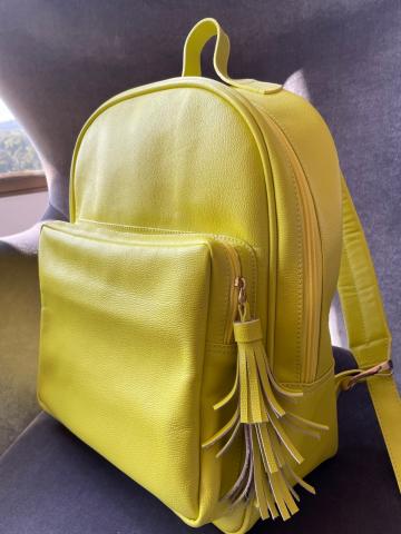 Woman Backpack Electric Yellow Image