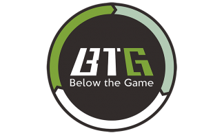 below the game logo