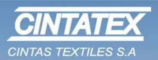 Cintatex S.A - Fabricación y comercialización de cintas elásticas para la confección industrial de prendas.