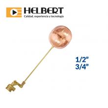 Brass float valve  whit female thread and copper ball Image