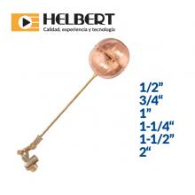 Bronze float valve whit male thread and copper ball Image