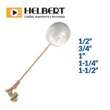 Bronze float valve whit male thread and plastic ball Image
