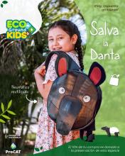  Danta Tapir Mountain Kids Backpack - Recycled Tires Tubes Image