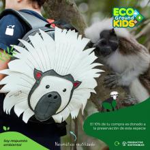 Monkey Marmoset Kids Backpack - Recycled Tire tubes Image