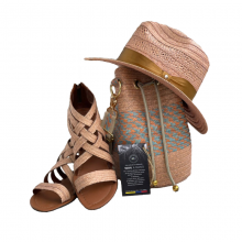 Handmade Combo Hat + Handbag + Sandals Image