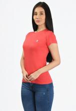 Basic light pink t-shirt for women Image