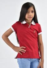 Italia red line polo shirt for girl Image