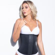 Waist trainer with hooks in latex for women Image