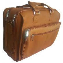 LEATHER DOUBLE COMPARTMENT BRIEFCASE Image